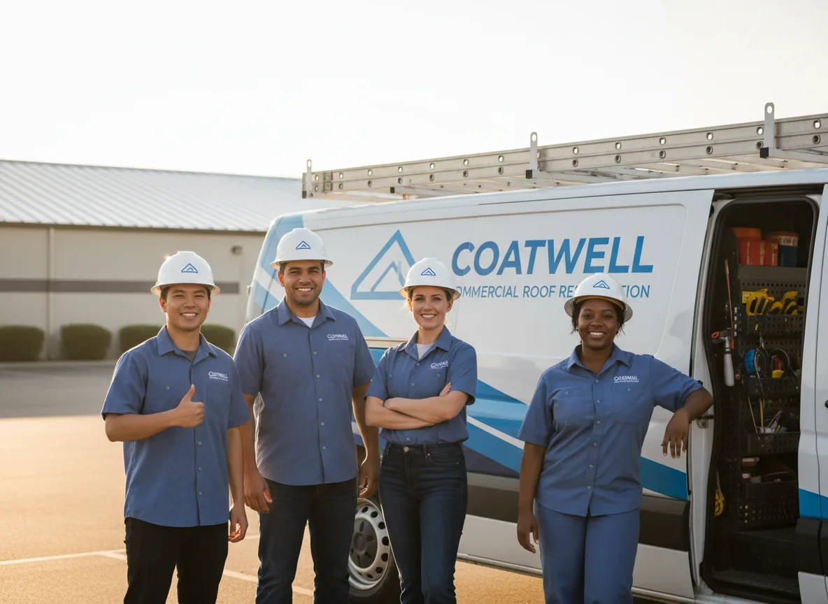 Commercial roof coating company in Tennyson, TX